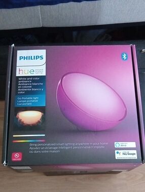 Philips Hue Go Portable Light - Pink and Purple Glow